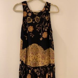 Free People Patterned Slip Dress